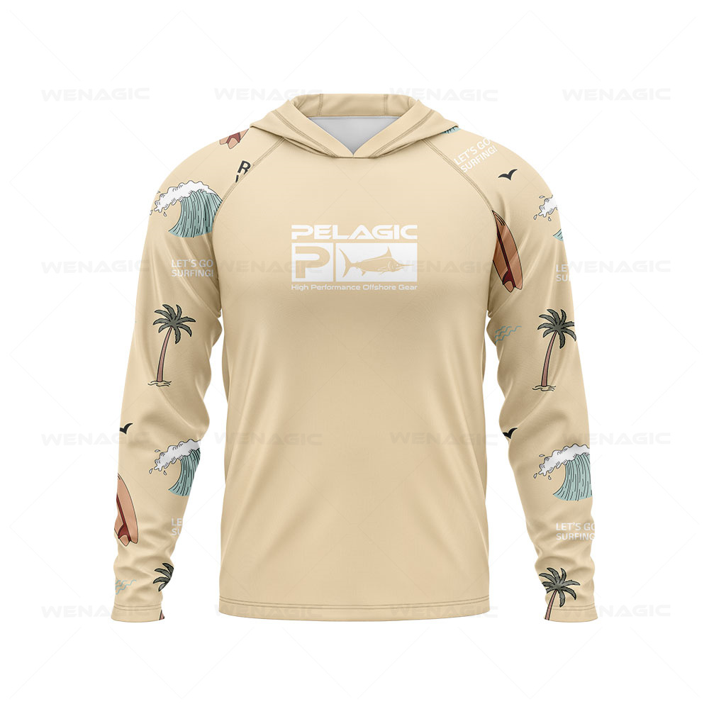 Pelagic Long Sleeve T-Shirts Hooded Fishing Shirt – Marine World