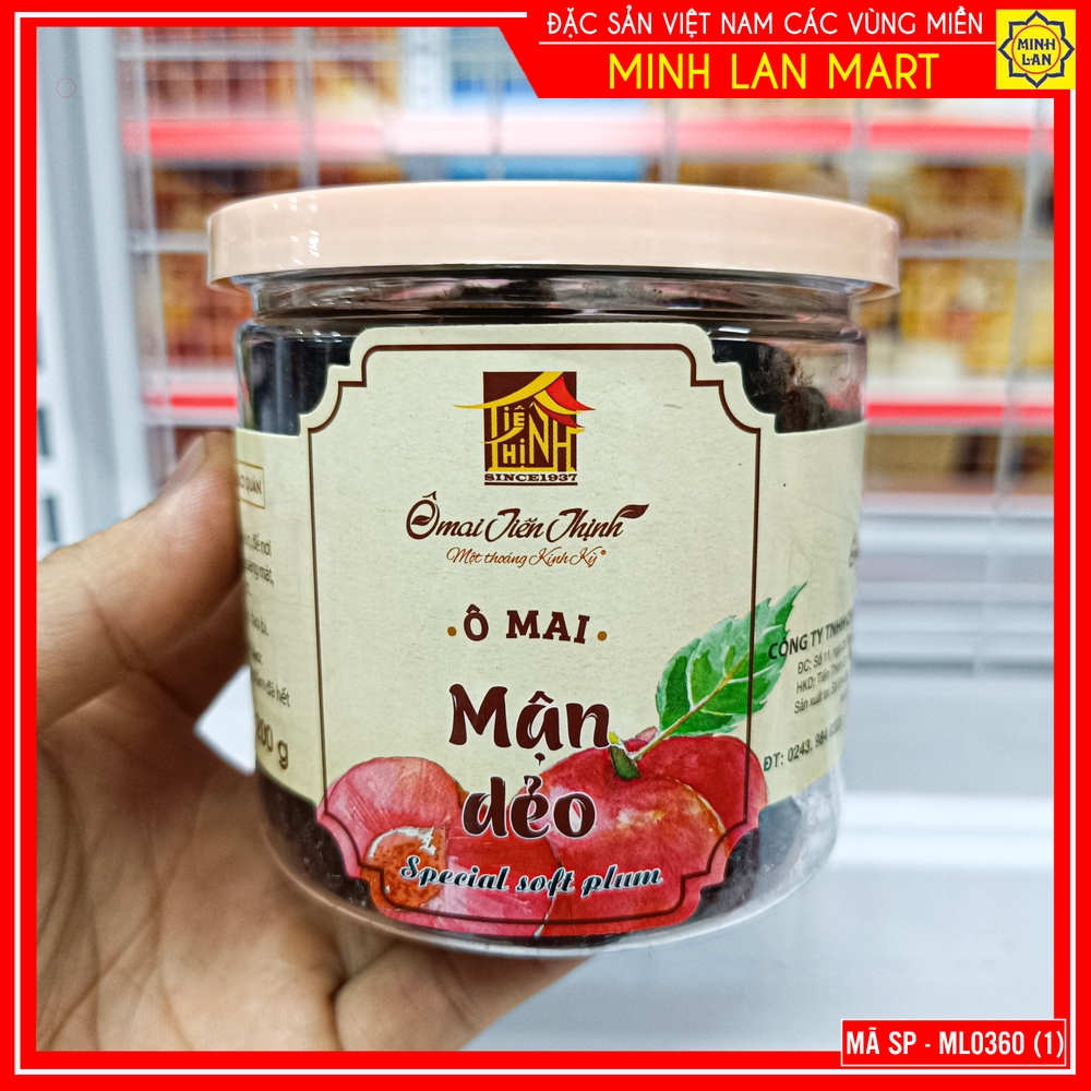 Ô mai mận dẻo 200g - ô mai tiến thịnh - đặc sản hà nội