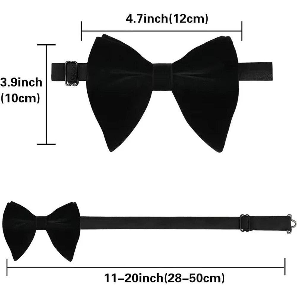 Fashion%20Pre-tied%20Black%20Velvet%20Bowties%20Exquisite%20Elegant%20Oversized%20Bow%20Tie%20Tuxedo%20Accessories%20Big%20Bow%20Tie%20Wedding%20Party%20-%20Image%202