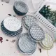 LOVERA x Awasaka Japan Black and White Modern 4 Piece Dinnerware Set. 