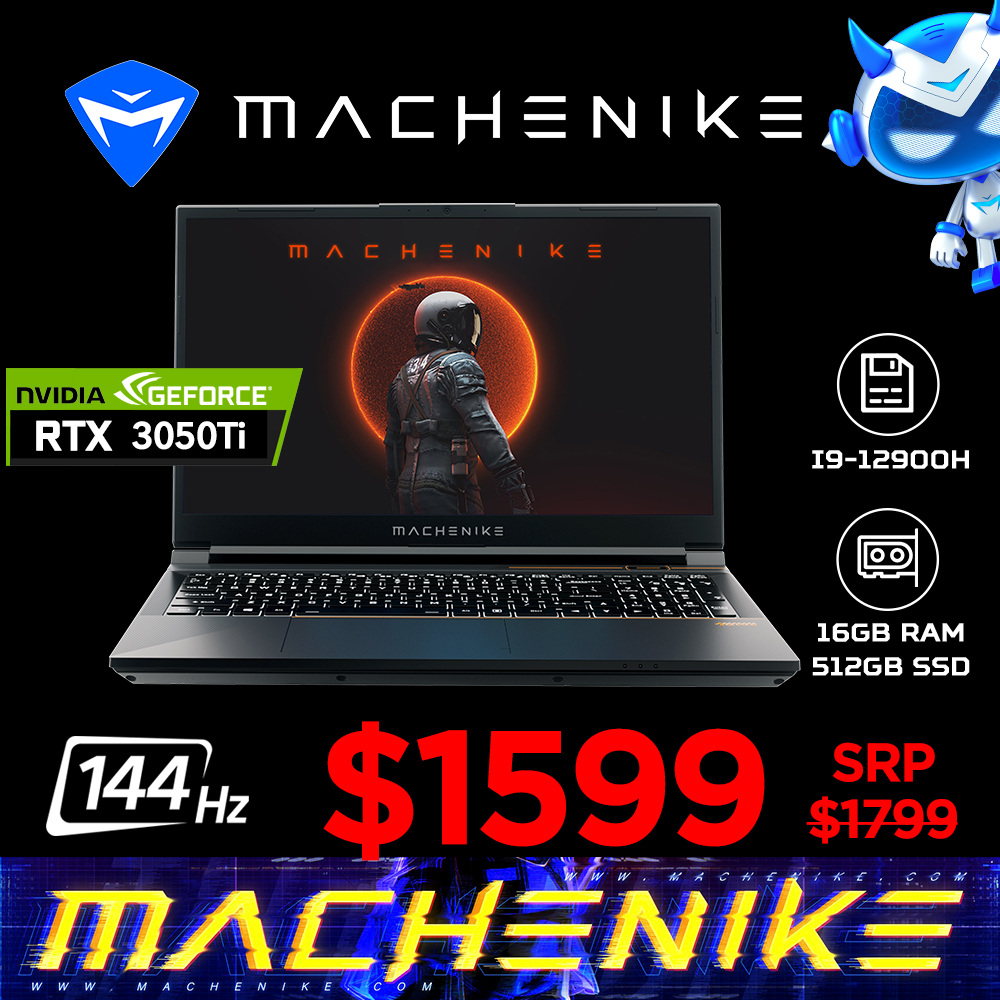 Machenike STAR 15 | SR150FN-RTX3050Ti | 15.6'' FHD (1920x1080) 144Hz ...
