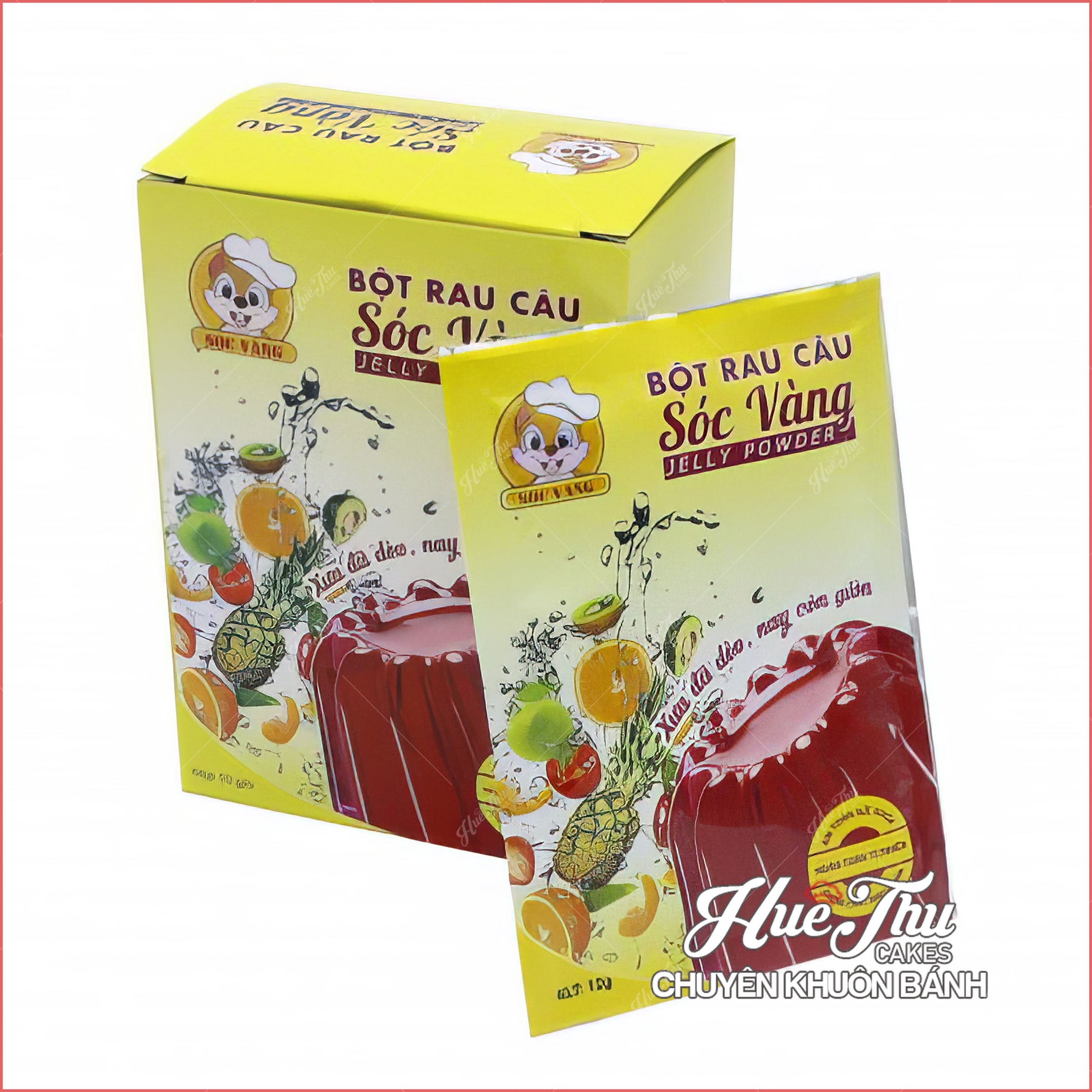 Bột rau câu Sóc Vàng (Jelly Powder) gói 12g