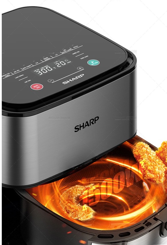 Nồi chiên không dầu Sharp KF-AF50EV-ST ( 3.5L / 5L )