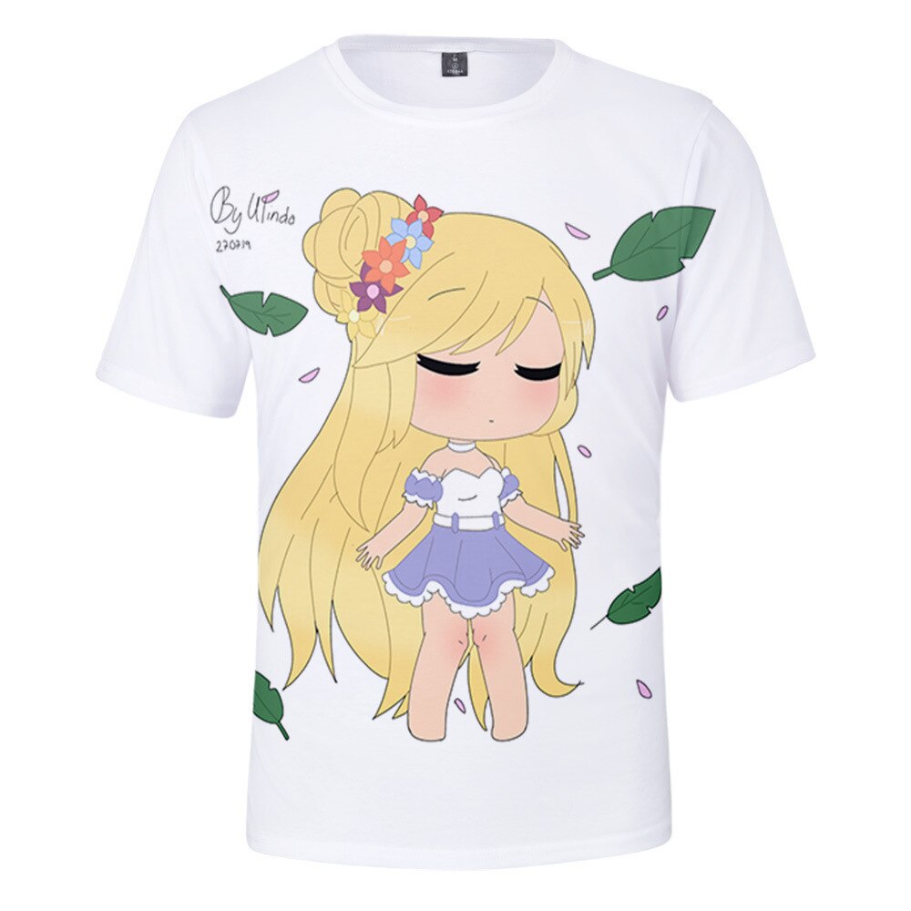 T-shirts Anime Gacha Life Kawaii Children's clothing 3D Print Kid