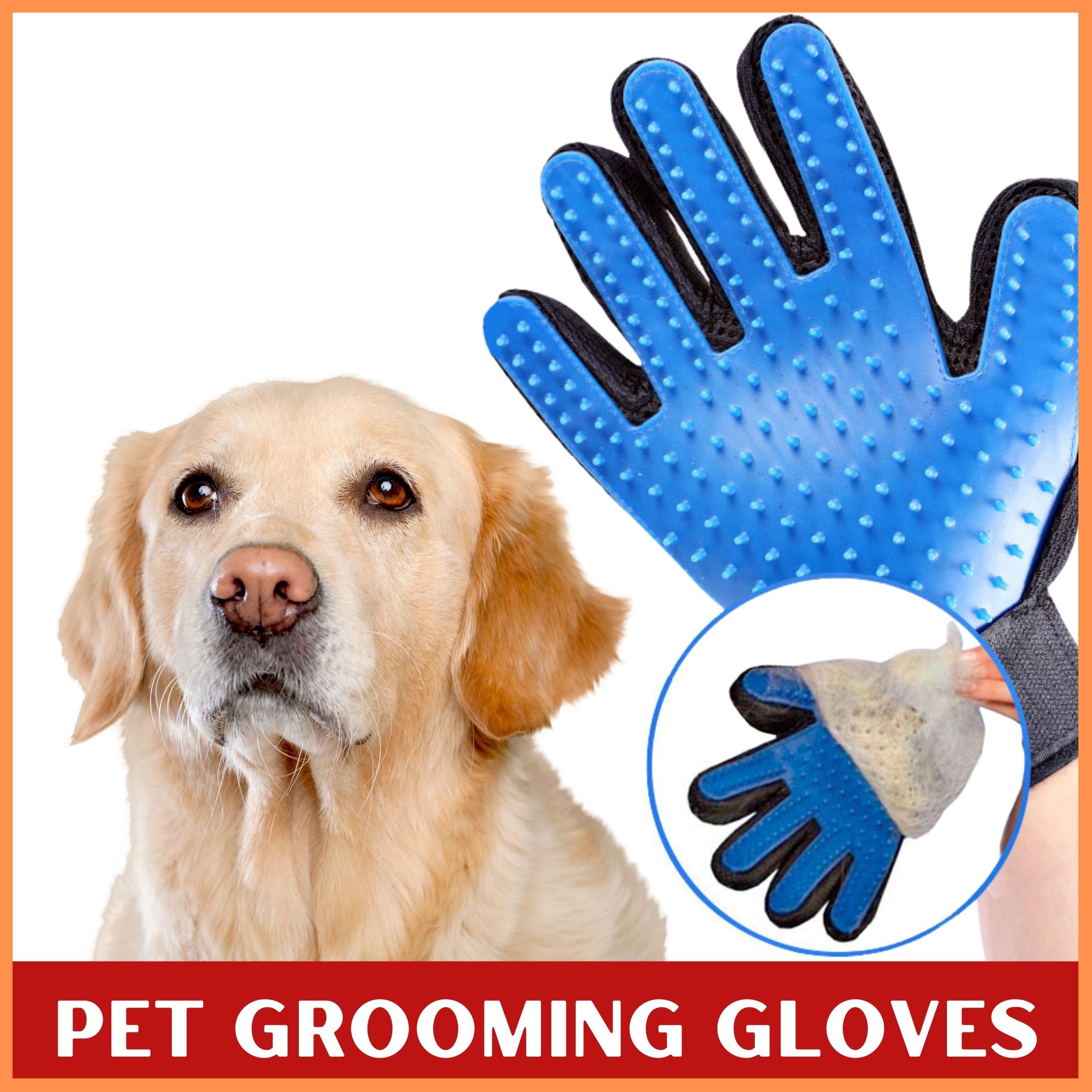 MOCHI Gentle Efficient pet Glove dog massage grooming groomer pet bath