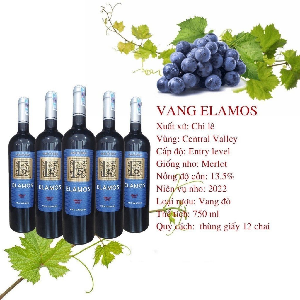 Vang Chile Elamos nhập khẩu chính hãng