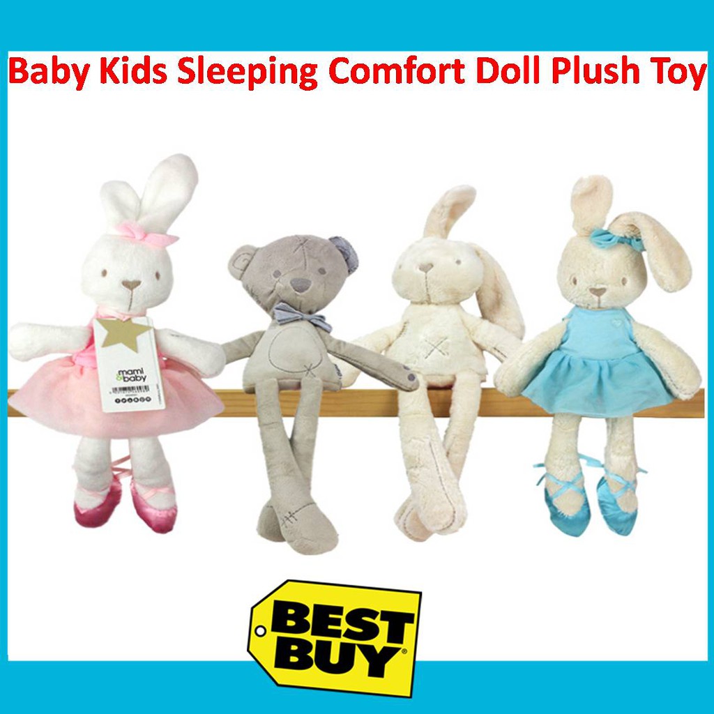 IsALifestyle Soft Plush Toys For Children Bunny Bear Sleeping Mate Stuffed  Animal Infants Baby Toys toys for girls | Lazada