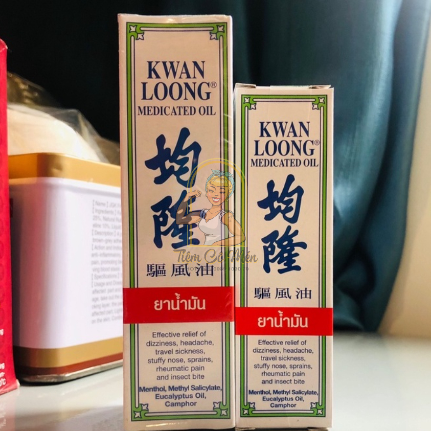 [THÁI LAN] DẦU GIÓ KWAN LOONG OIL (DẦU NÓNG KWAN LOONG OIL) - ĐỦ SIZE (15ML, 28ML)