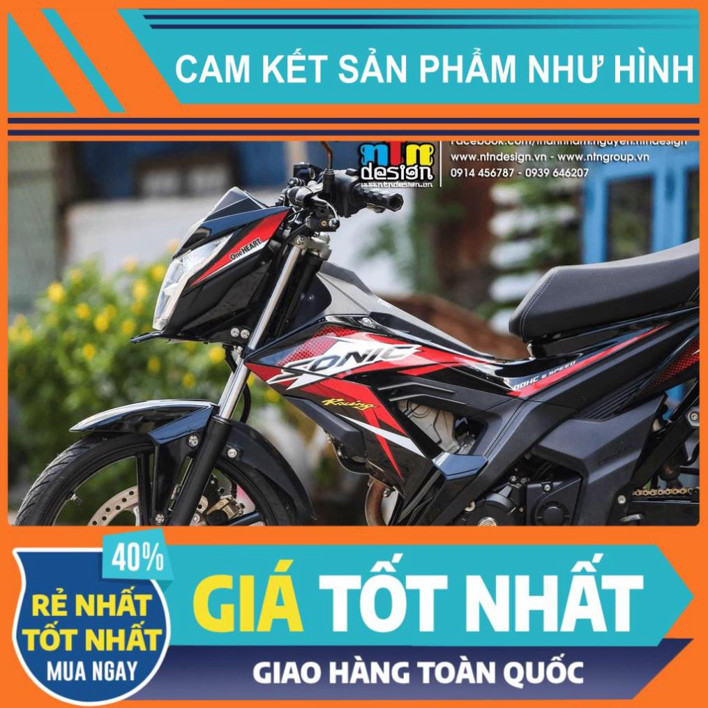 Tem rời Sonic 150 - Mẫu trắng đỏ đen