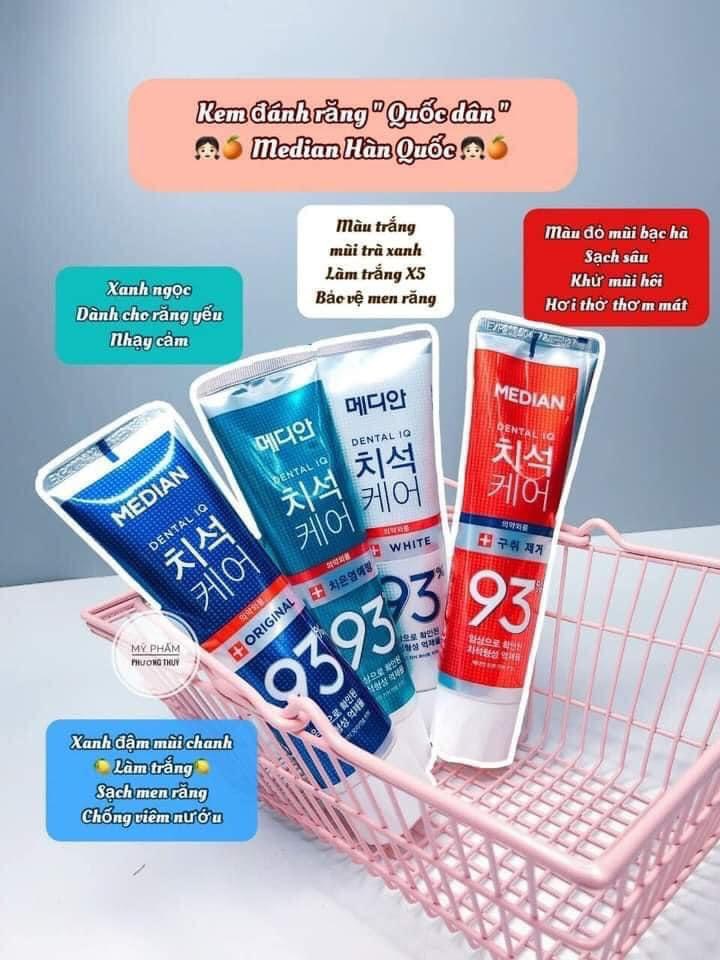 Kem đánh răng median 93%(Bán chạy số 1 Hàn Quốc)