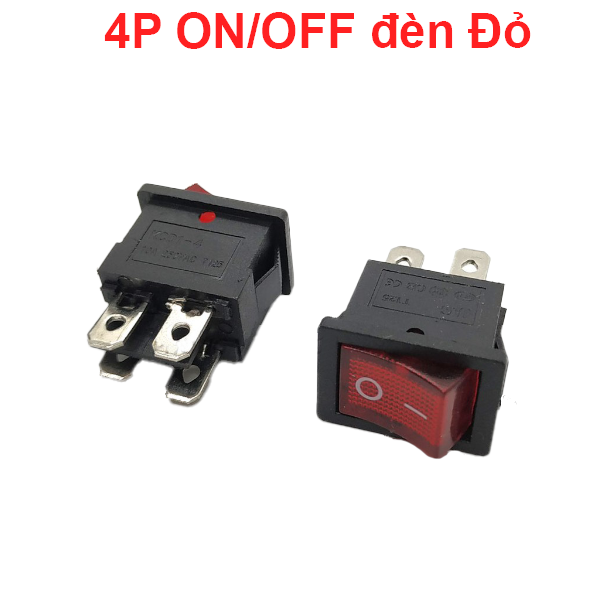 Công tắc bập bênh kcd1-3p/4p/6p 15x21mm 6a/250v
