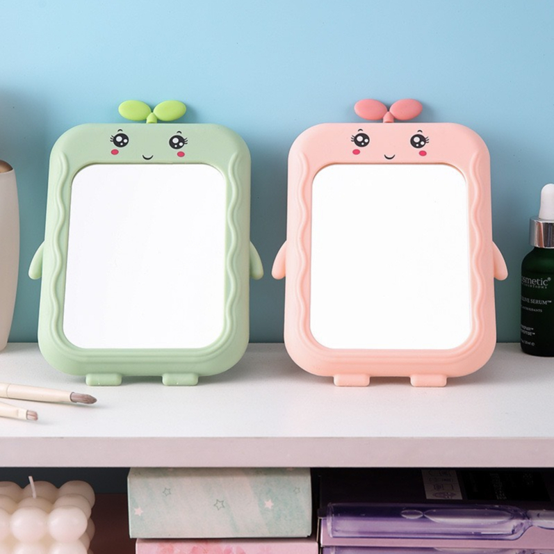 Gương để bàn gấp gọn mini MẦM CÂY dễ thương