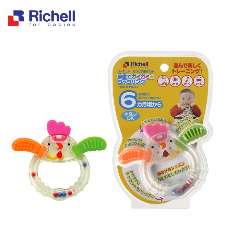 [HCM]Xúc xắc gặm nướu gà con Richell