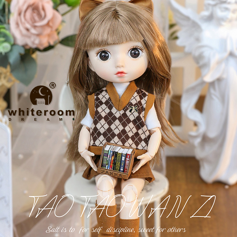Bjd%20Dolls%2033cm%20Clothes%20Full%20Set%201/6%20Kawaii%20Baby%20Reborn%20Dolls%20Toys%20For%20Girls%2023%20Ball%20Jointed%20Barbie%20Doll%20Dress%20Up%20DIY%20Kids%20Toys%20-%20Image%206