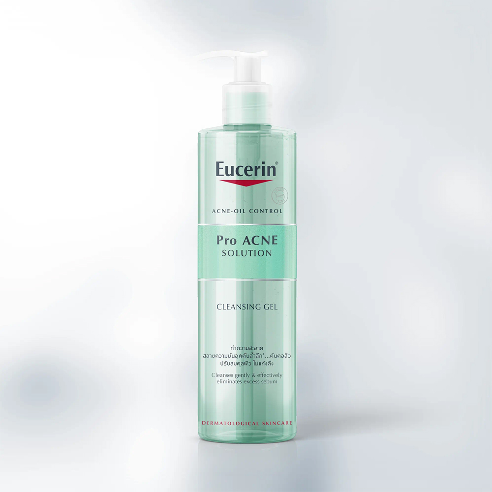 [HCM]Eucerin Gel Rửa Mặt Cho Da Nhờn Mụn Pro Acne Cleansing 400ml