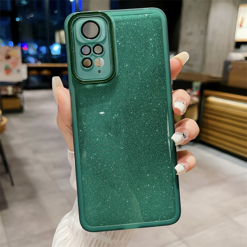 Casing for Redmi Note 11s / Redmi Note 11 / Redmi Note 11 Pro / Redmi Note 10s / Redmi Note 10 / Redmi Note 10 Pro Luxury Laser Glass Lens Film TPU Shockproof Soft Phone Case