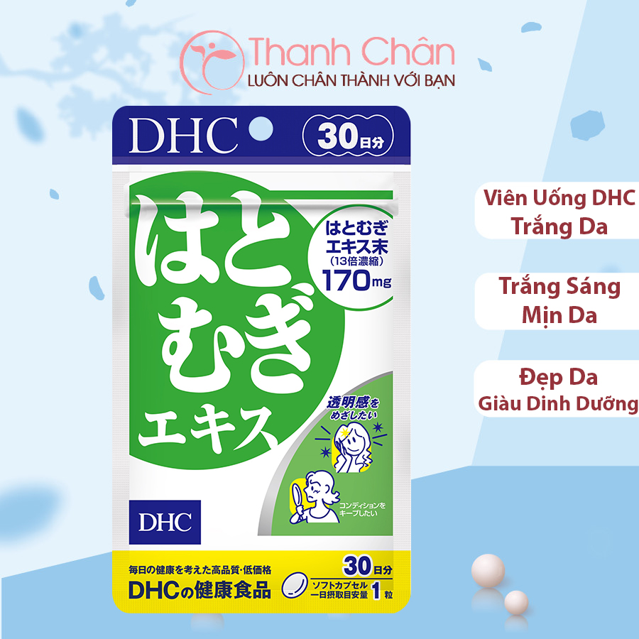 Viên uống Trắng da DHC Nhật Bản Adlay Extract