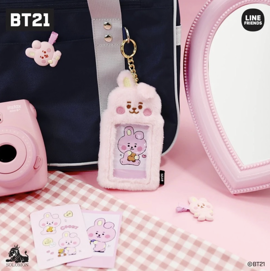 Bt21 Bts Japan Photocard   Pc   Ez-link Cardholder Fluffy Furry 