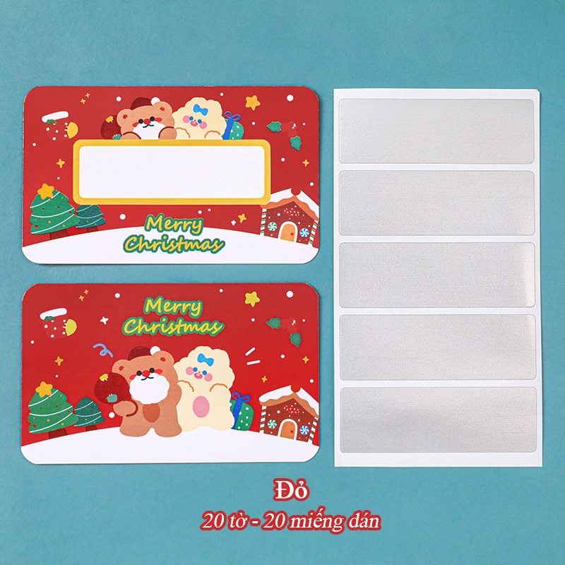 Set 20 tấm thẻ cào viết tay làm phần thưởng cho học sinh