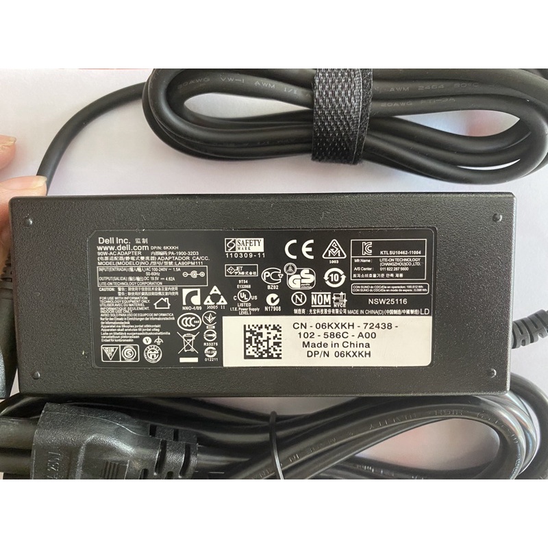 Sạc laptop dell 19.5v 4.62a chân kim to e6420 e6520 3442 3443 3543 3542 new