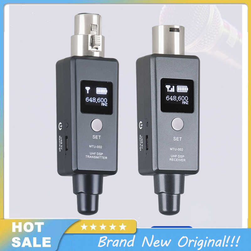 U3 Dynamic Microphone Wireless System PA System With Transmitter Receiver Plug-on Microphone Audio Mixer