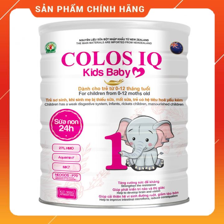 100% CHÍNH HÃNG  Sữa COLOS IQ KIDS BABY 900g Cho Bé phát triển toàn diện thumbnail