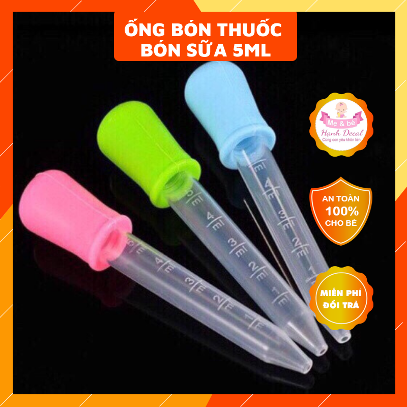 Set 2 Ống hút sữa bón thuoc loại 5ml