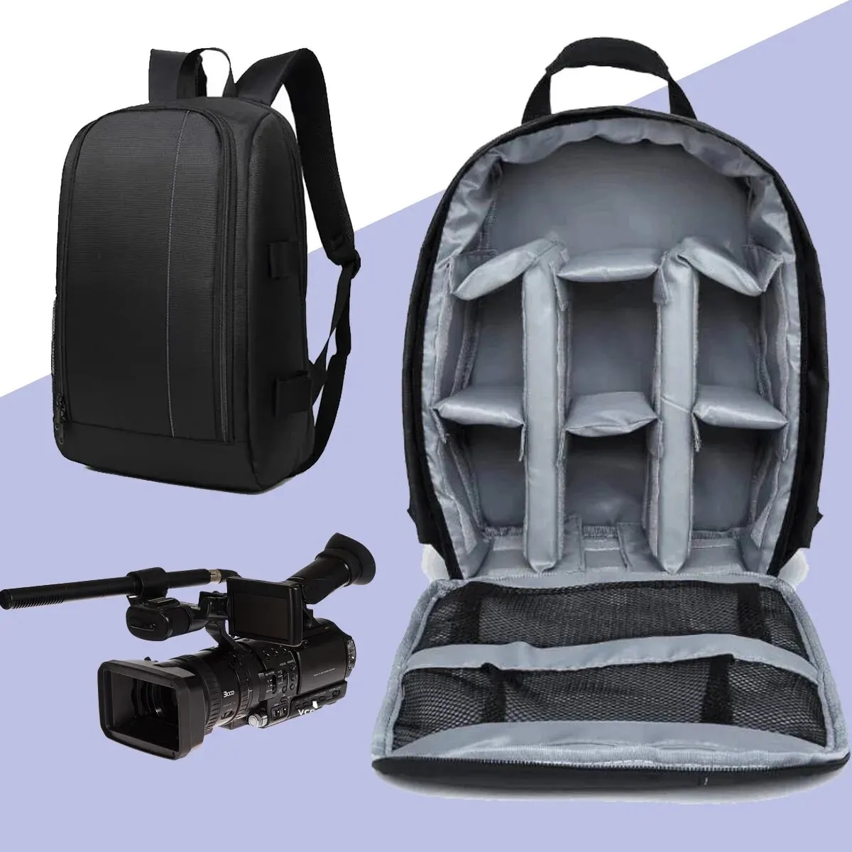 Multi-Ftional Outdoor Camera Backpack Video Digital Shoulder Camera Bag Waterproof Camera Photo Bag Case For DSLR