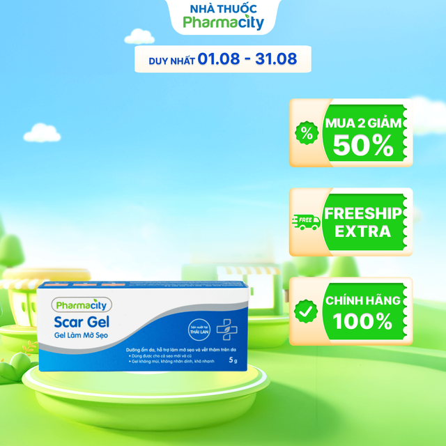Scar gel – Gel làm mờ sẹo Pharmacity 5g