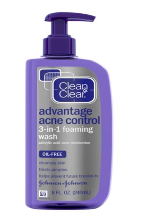 clean and clear spot control face wash