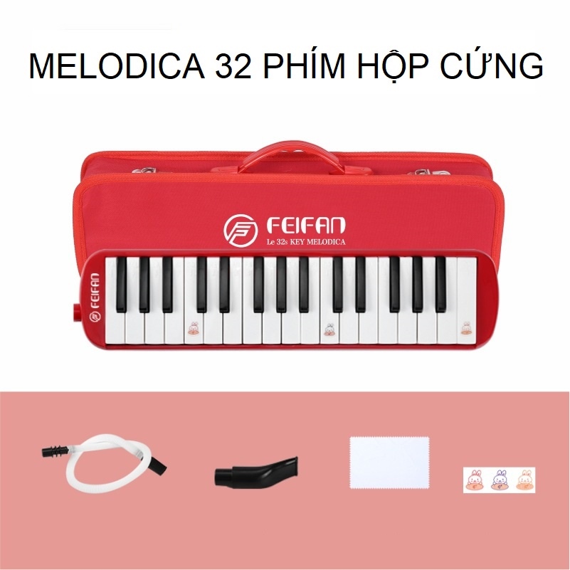 Kèn melodica 32 phím Kèn melodion Kèn pianica 32 phím Kèn thổi hơi cho bé cảm thụ âm nhạc