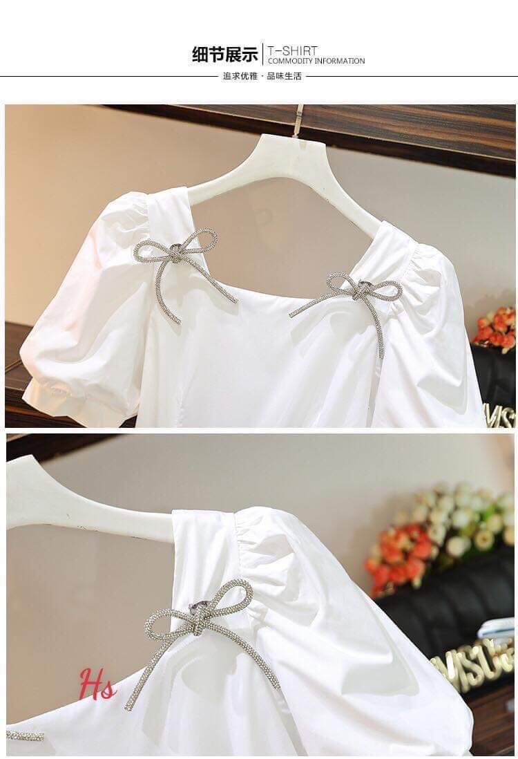 VÁY NƠ VAI TAY BỒNG PM82