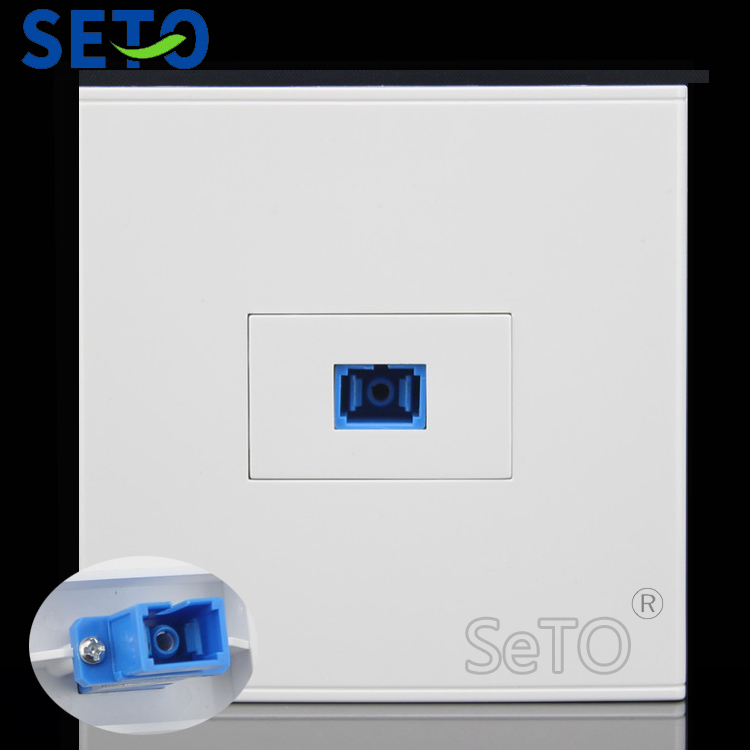 【LuxeGlow】SeTo 86 Type Single Port Optical SC Panel Outlet Wall Plate ...