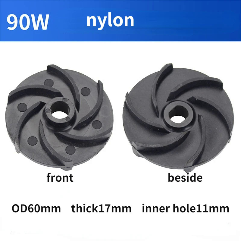 1 cái Máy bơm nước cánh quạt thay thế lưỡi cho máy công cụ làm mát máy bơm nước bơm dầu bơm điện cánh quạt phụ kiện