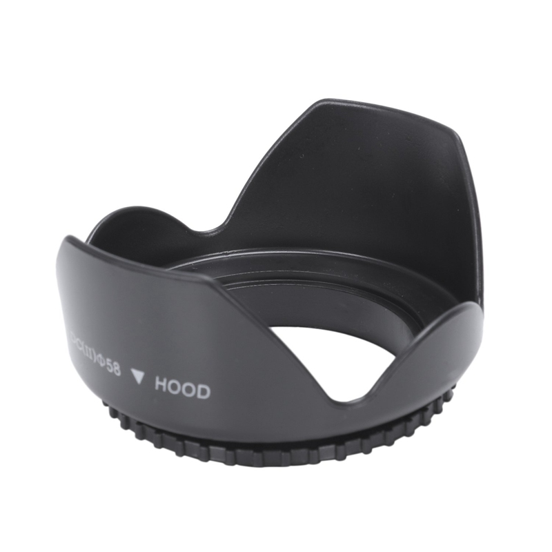 (KWVJ) UV Filter Kit 58mm for 700D 100D 600D 1200D Lens Hood Cap