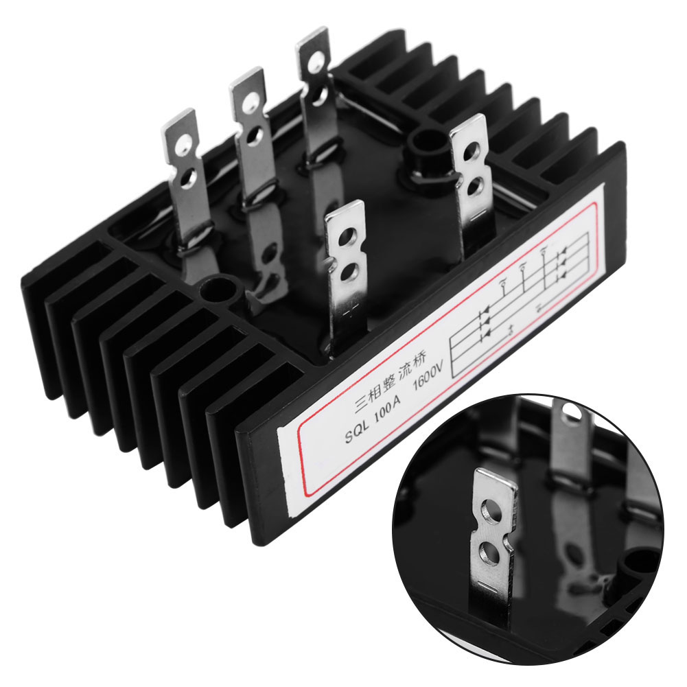 Rectifier Three Phase Rectifier Diode Good Heat Dissipation for Relay Microcontroller Transistor Electric Motor