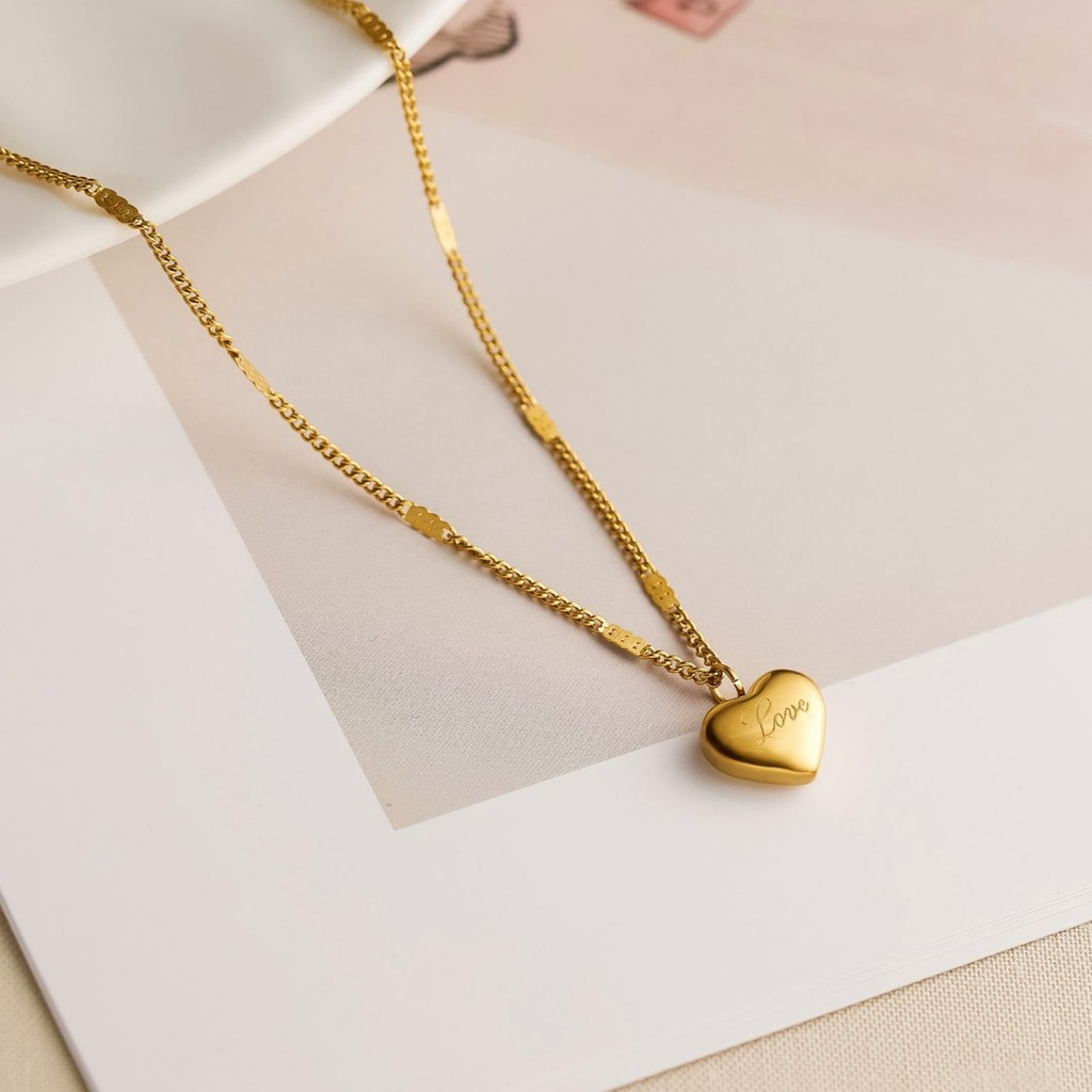 2Pc%20Buy%201%20Take%201%20Titanium%20Steel%20Korean%20Love%20Earrings%20Necklace%20Set%20Fashion%20Elegant%20No%20Fade%20Simple%20Jewelry%20Accessories%20Gifts%20for%20Gf%20-%20Image%205