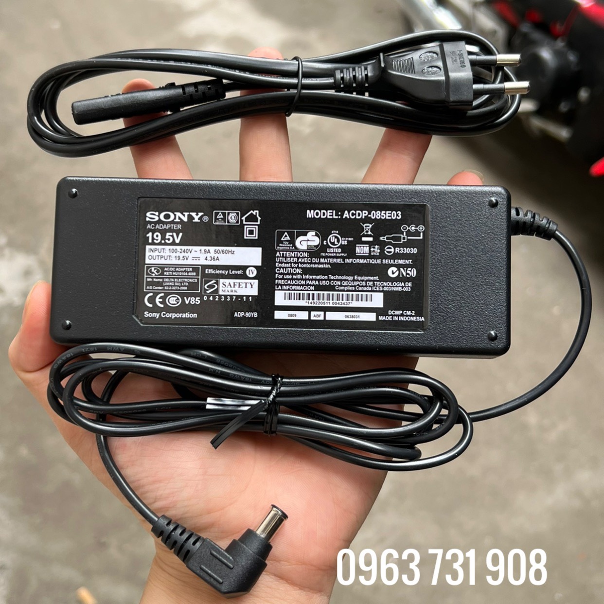 Bộ nguồn tivi sony 19.5v-4.36a bản gốc