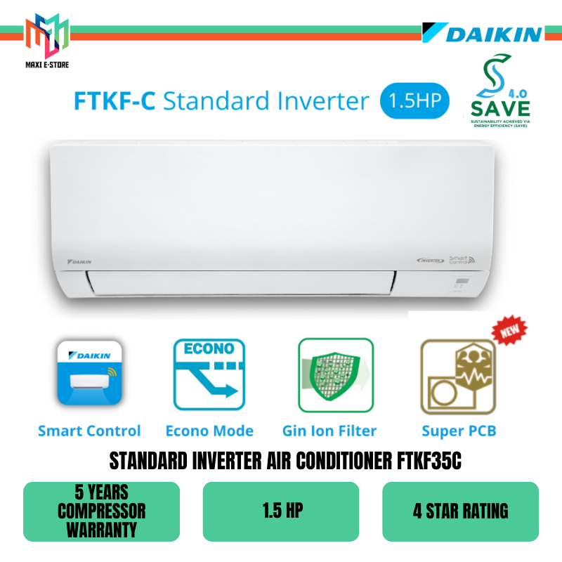 Daikin Ftkf25c Ftkf35c Ftkf50c Standard Inverter Air Conditioner Ftkf