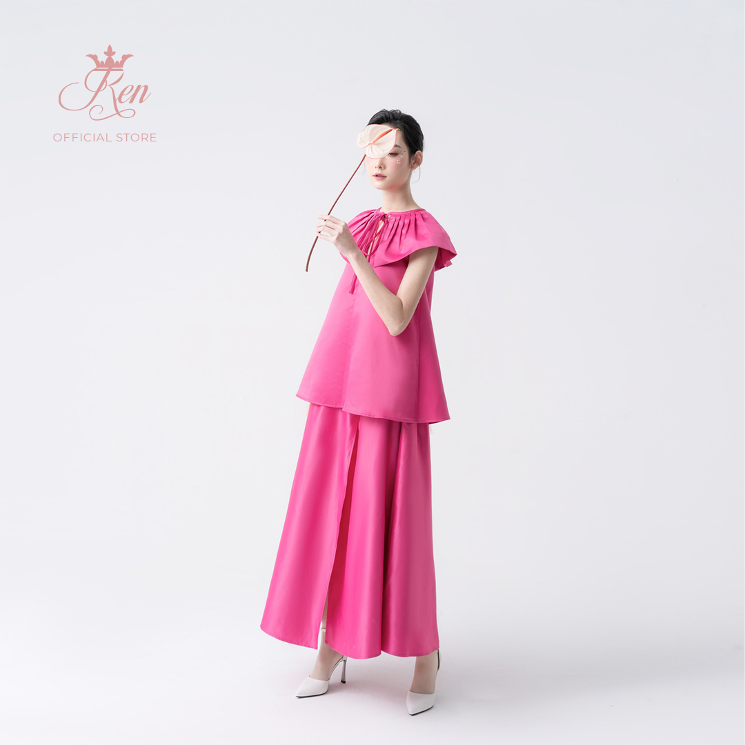 REN BY TEE - Chân Váy Dài Dáng Xòe Vải Tafta