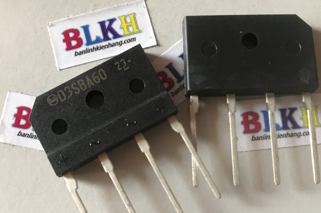 Combo 2 con diode d3sba60 3a 600v sip-4 chính hãng shindengen