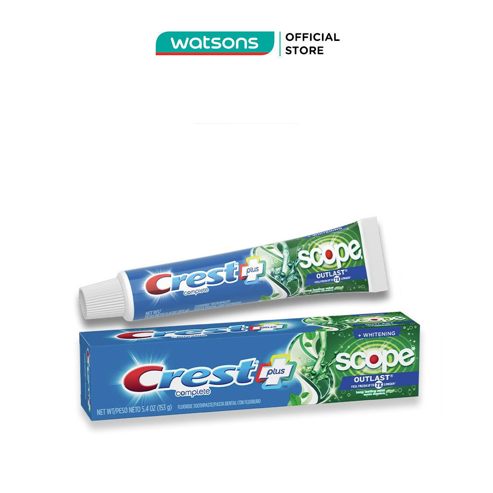 Crest Complete Scope Outlast Fluoride Toothpaste 153g