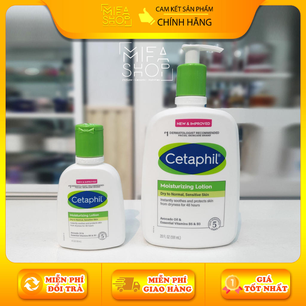 Sữa (kem) dưỡng thể cetaphil lotion Mỹ vòi 591ml làm mềm, trắng da, không nhờn rít
