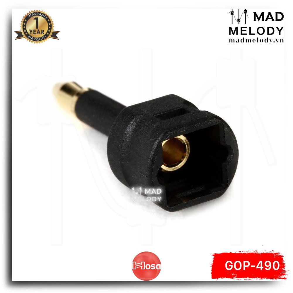 Hosa Fiber Optic Adaptor GOP-490 (Toslink - Mini-Toslink) [Đầu chuyển quang optical NEW]