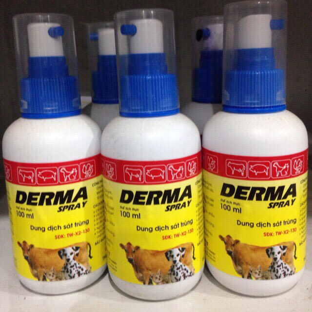 Derma spray (100ml) dung dịch sát trùng cho vật nuôi