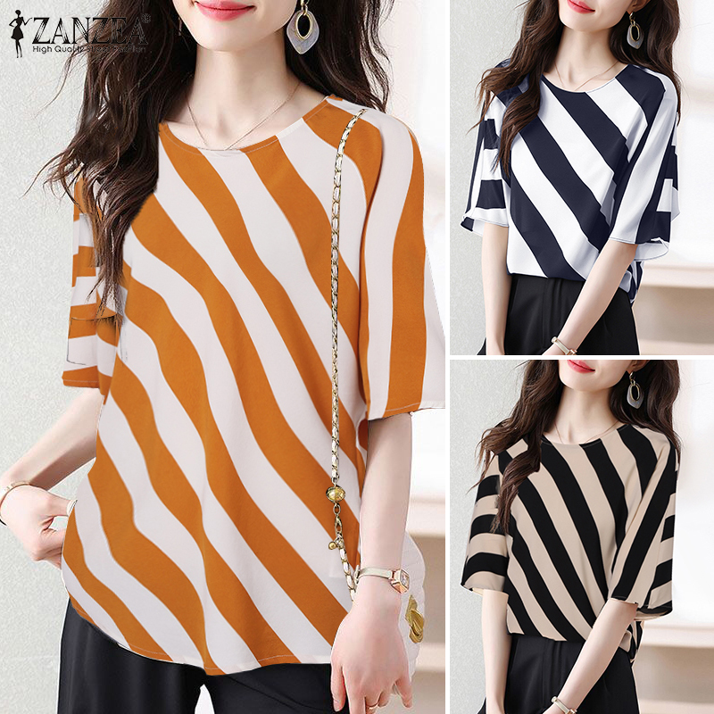 %E3%80%90Customer%20favorite%E3%80%91%20ZANZEA%20Korean%20Style%20Women's%20Blouse%20Summer%20Elegant%20Casual%20Batwing%20Sleeve%20Round%20Neck%20Stripe%20Top%20Pullover%20-%20Image%207