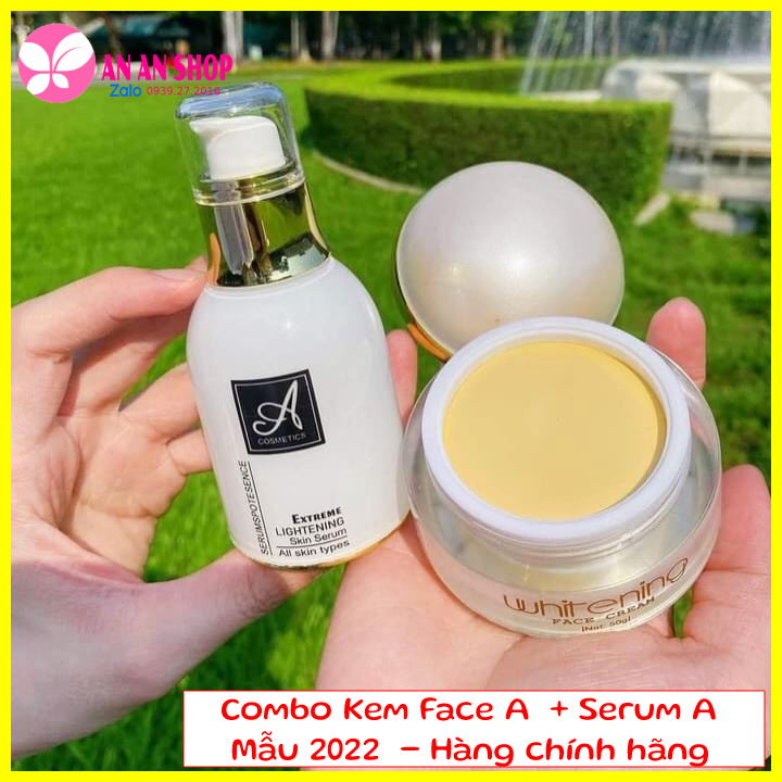 Combo kem face pháp + serum a spot huyết thanh phương anh chính hãng - mẫu mới 2022