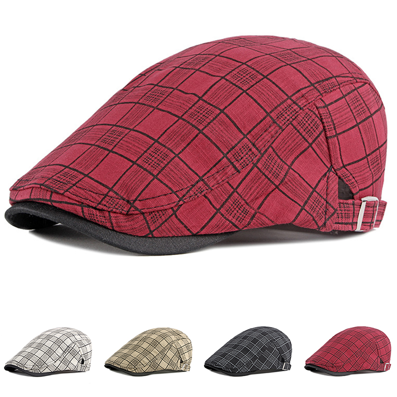 Stripe%20Lattice%20Beret%20Hat%20Women%20Men%20Plaid%20Visors%20Duckbill%20Herringbone%20Flat%20Cap%20-%20Image%209