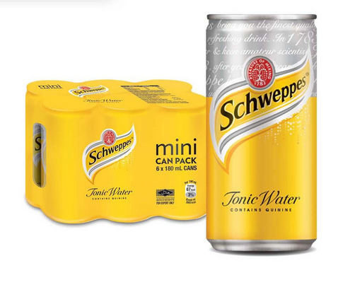 Schweppes Mini Tonic Water 6x180ml | Lazada Singapore