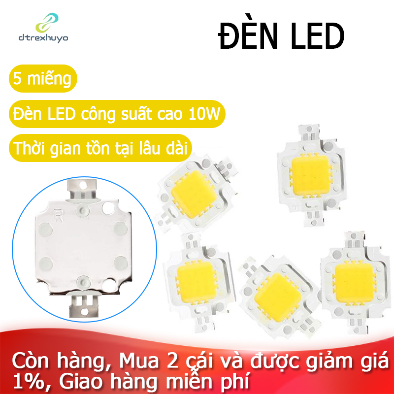 5 Bóng Đèn LED IC, Trắng Ấm 10W 3200K 800LM 9 - 12V